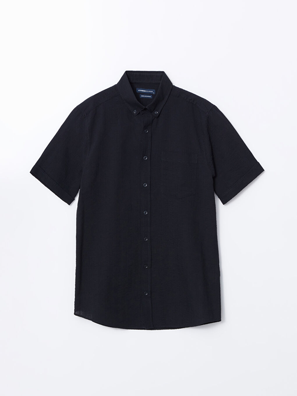 Regular Fit Short Sleeve Men's Textured Shirt -S5FF96Z8-YEF