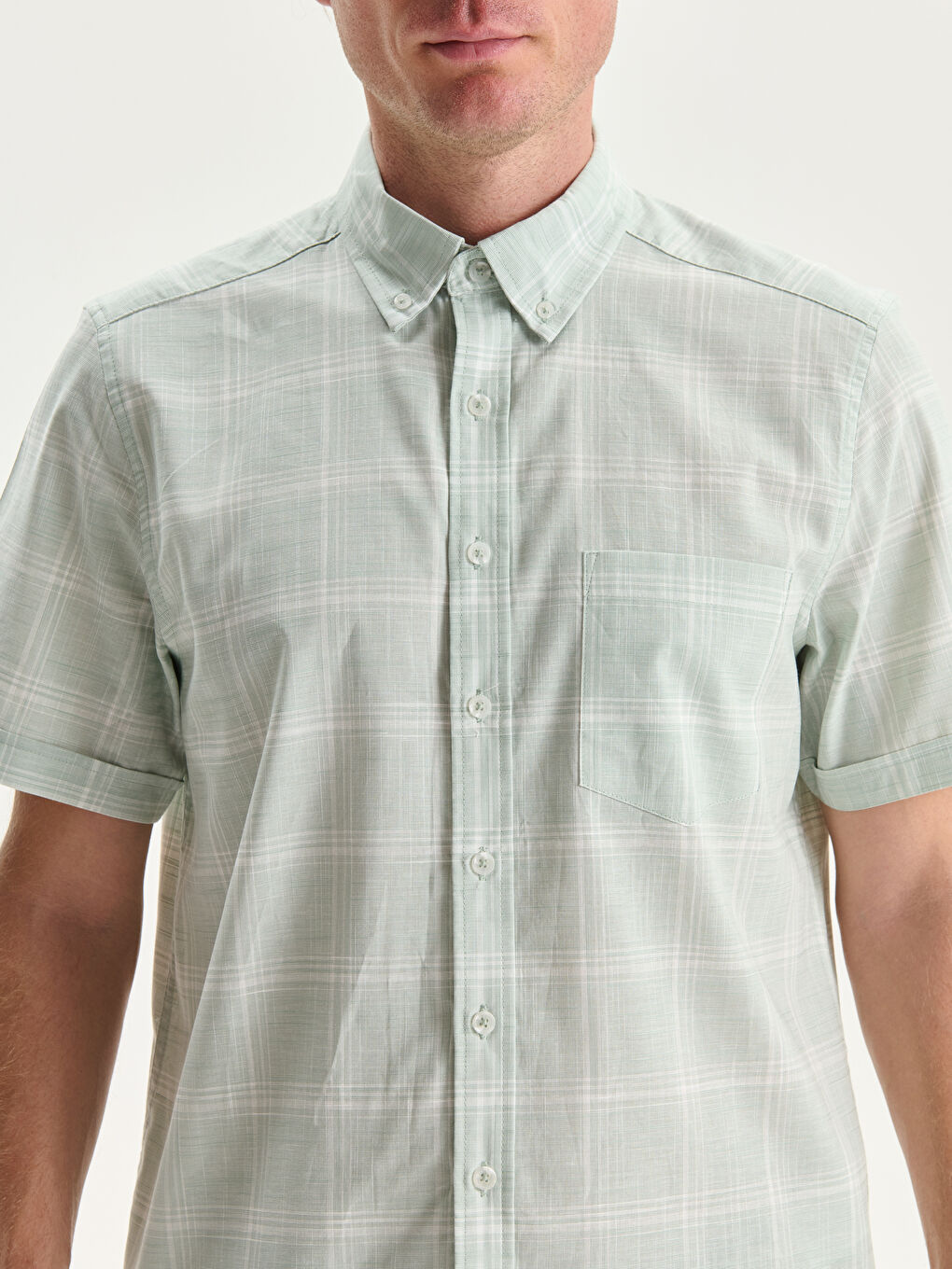 LCWAIKIKI Classic Regular Fit Poplin Men's Shirt -S5FF97Z8-LME