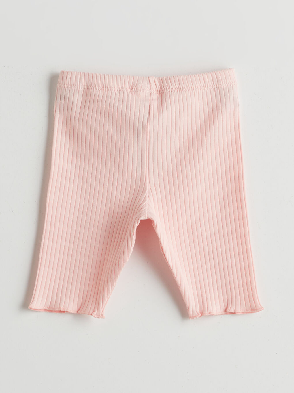 Pembe Beli Lastikli Kız Bebek Şort Tayt-3