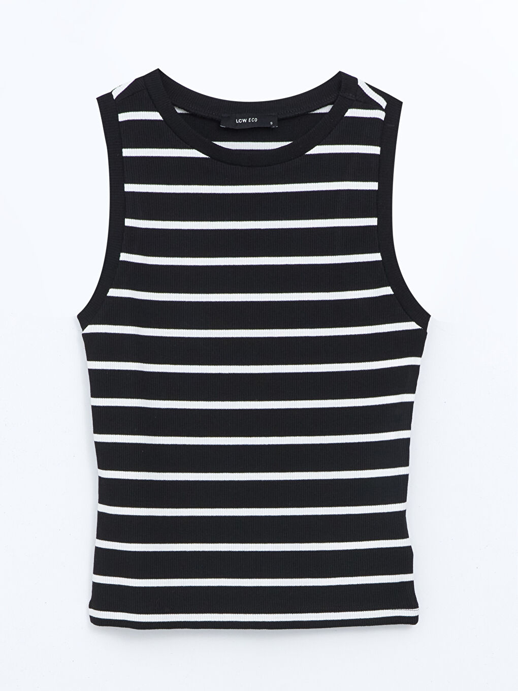 LCW ECO Crew Neck Striped Women's Tank Top -S5FG18Z8-LEG