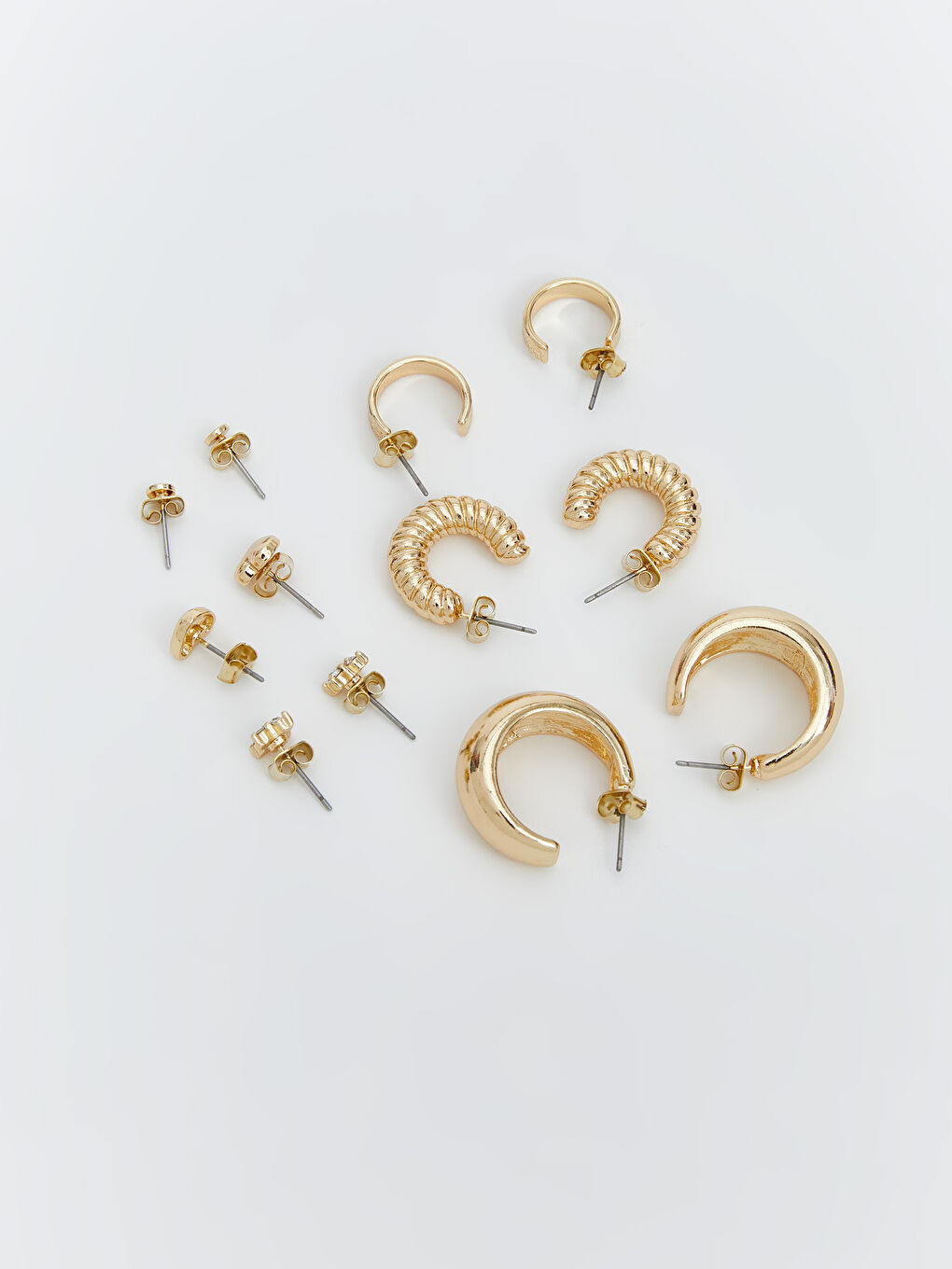 Sarı Kadın Küpe Seti 6'lı