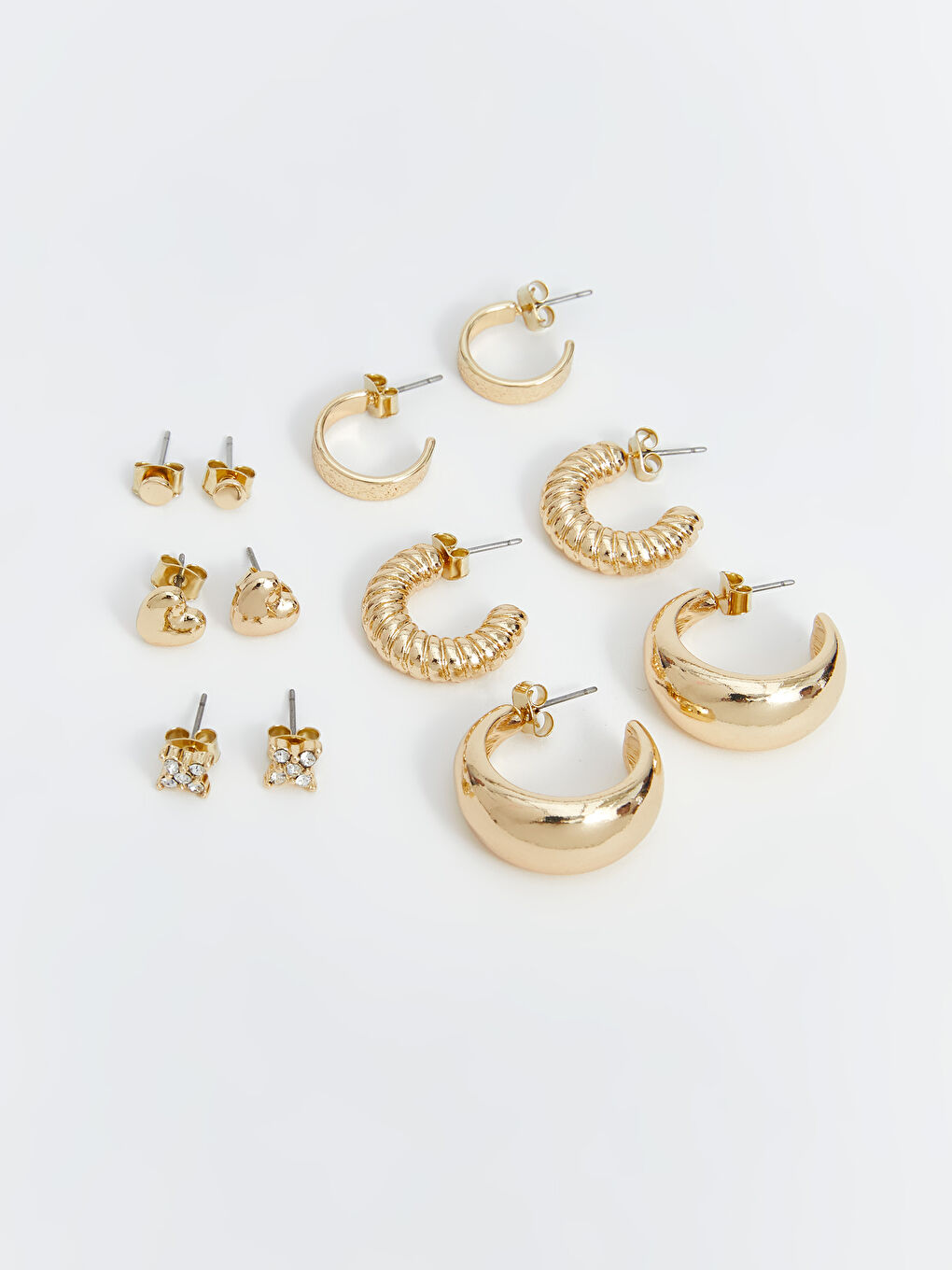 Sarı Kadın Küpe Seti 6'lı-1