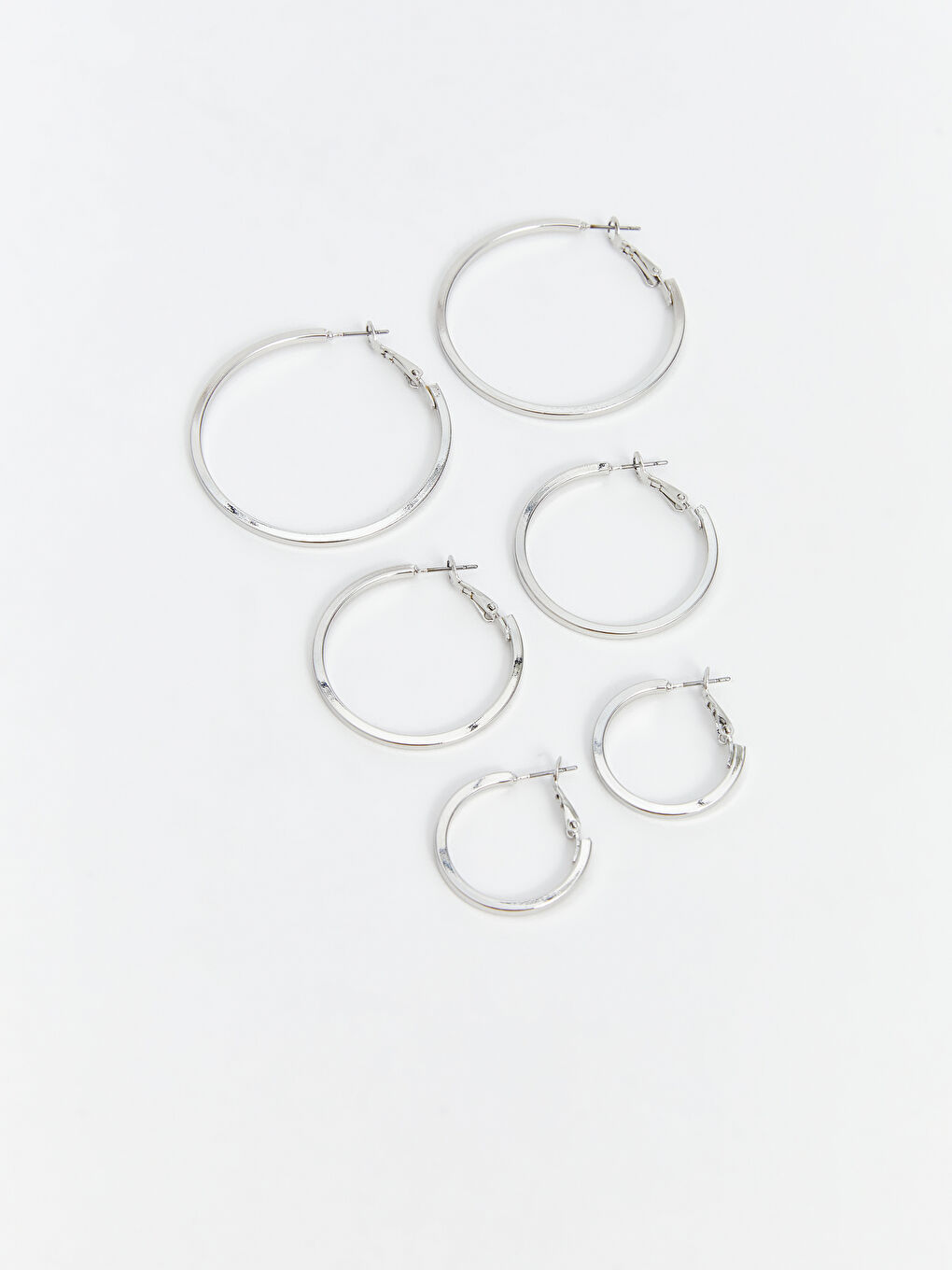 LCW ACCESSORIES Women's Hoop Earring Set 3-packs -S5FG45Z8-J2F