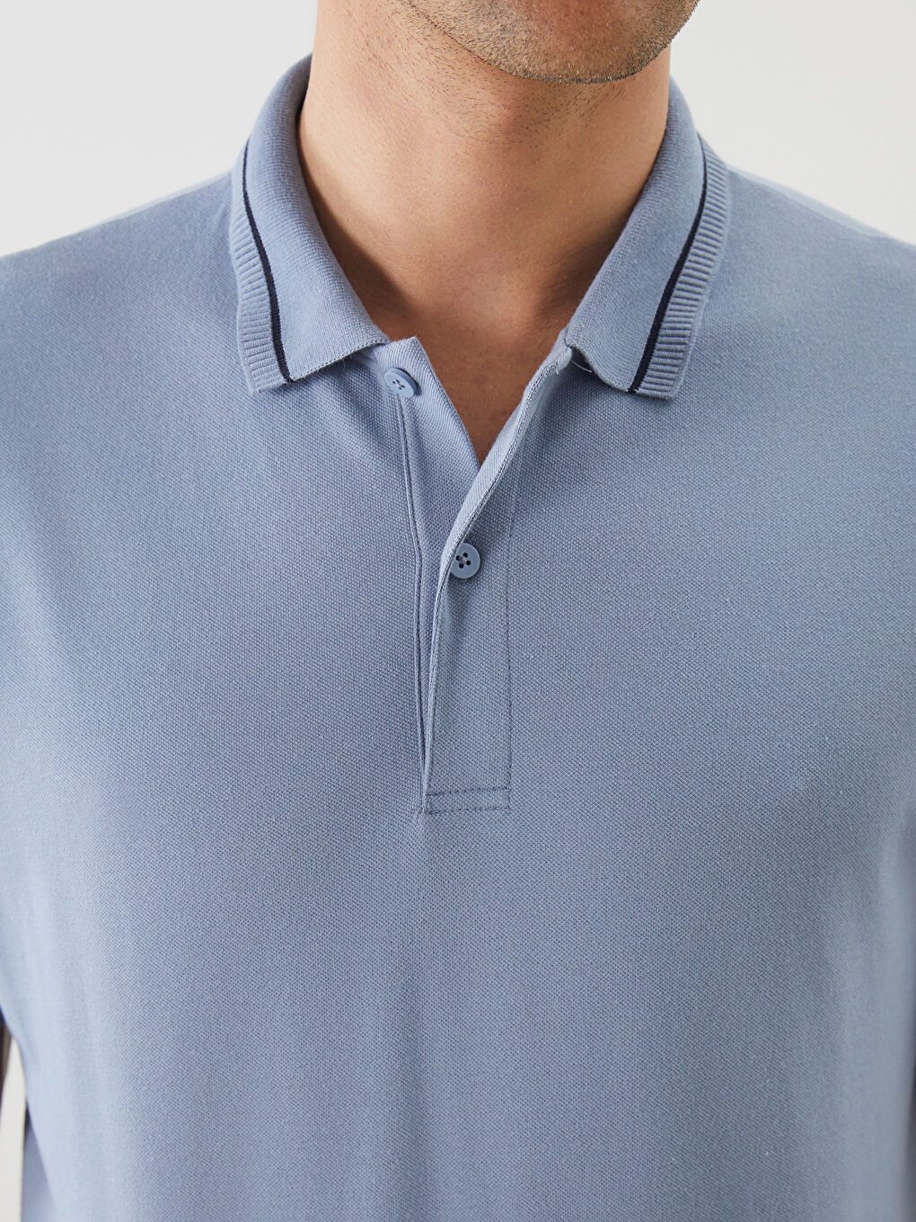 Polo Neck Pique Men's T-Shirt -S5FG49Z8-QZA