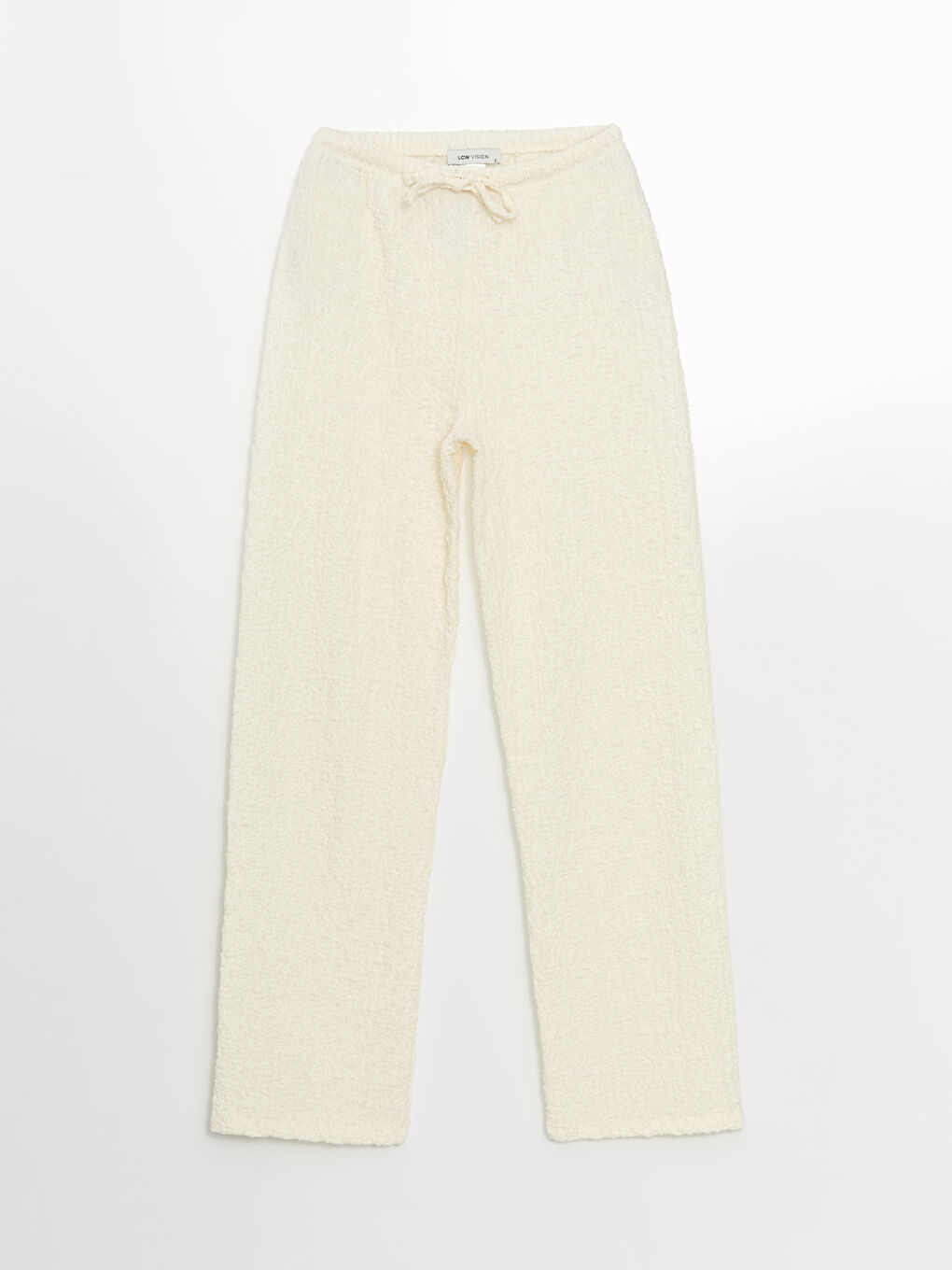 LCW Vision Elasticated Waist Textured Women's Trousers -S5FG53Z8-FDW