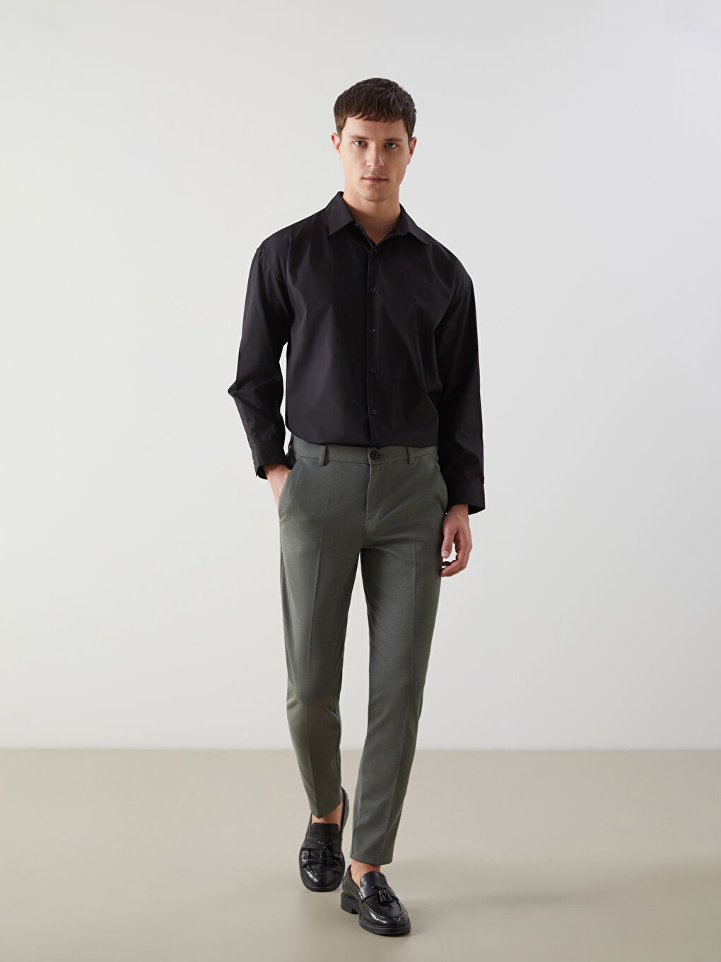 Slim Fit Men's Chino Trousers -S5FG89Z8-LAU