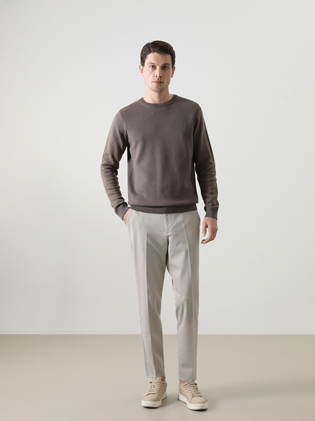 Slim Fit Men's Chino Trousers -S5FG89Z8-E0B