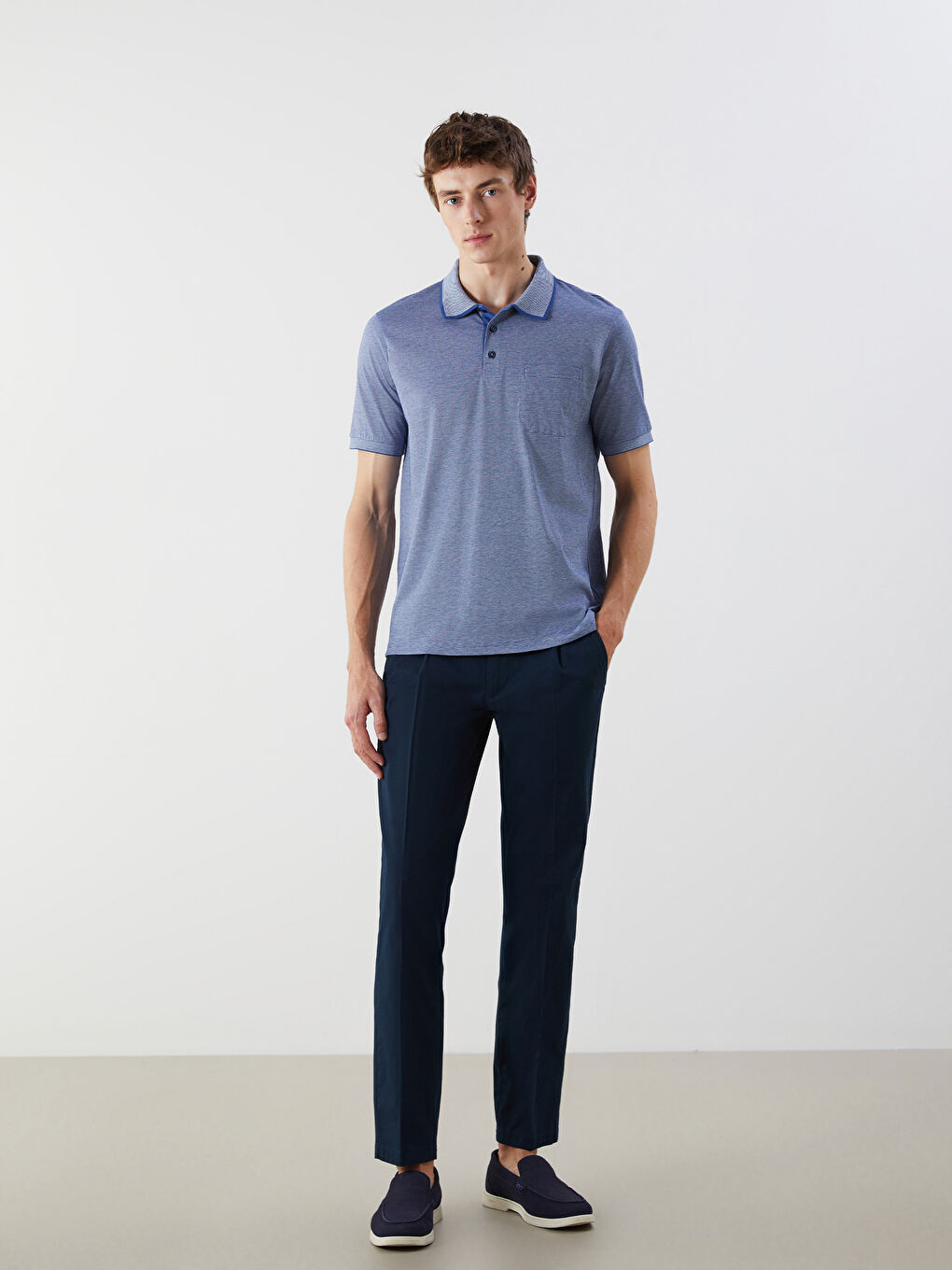 Standard Fit Gabardine Men's Chino Trousers -S5FG90Z8-KN7