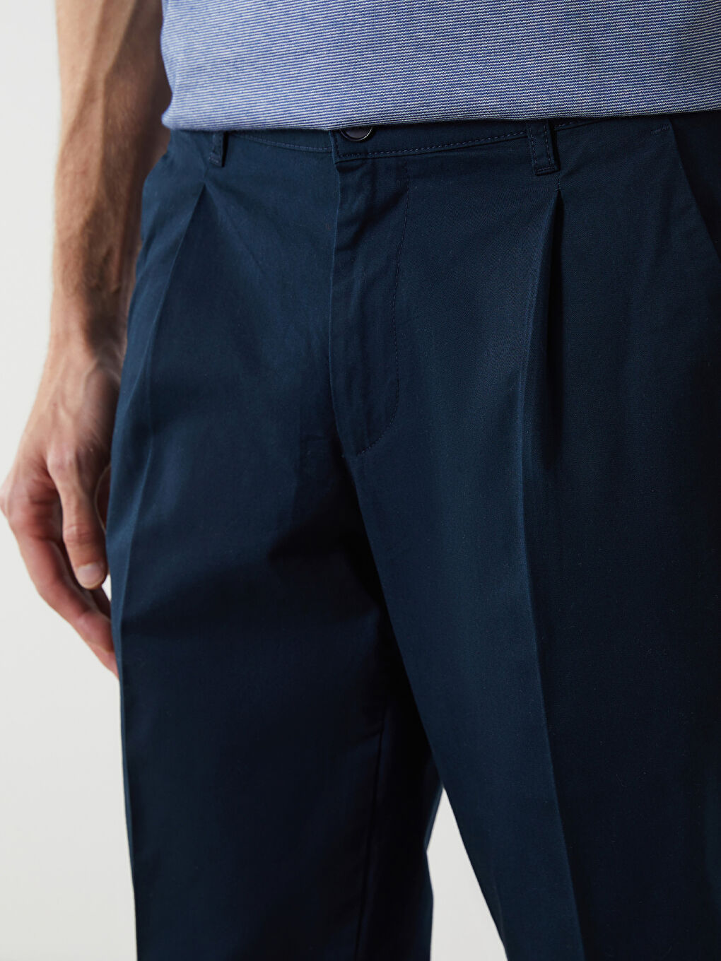 Standard Fit Gabardine Men's Chino Trousers -S5FG90Z8-KN7