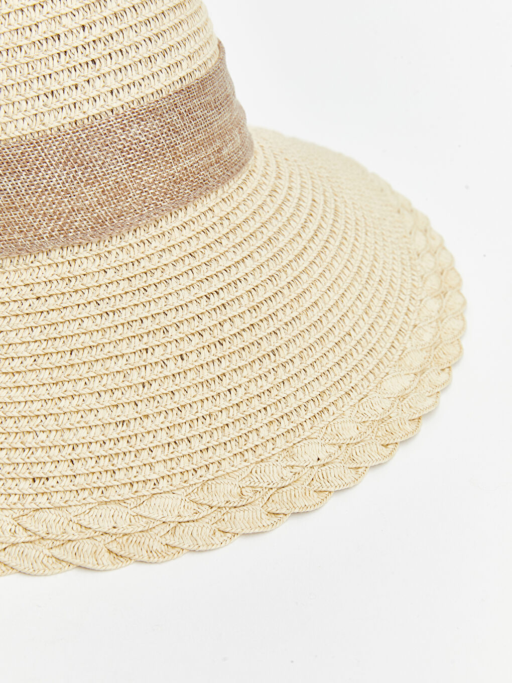 LCW ACCESSORIES Bej Kadın Hasır Şapka - 3