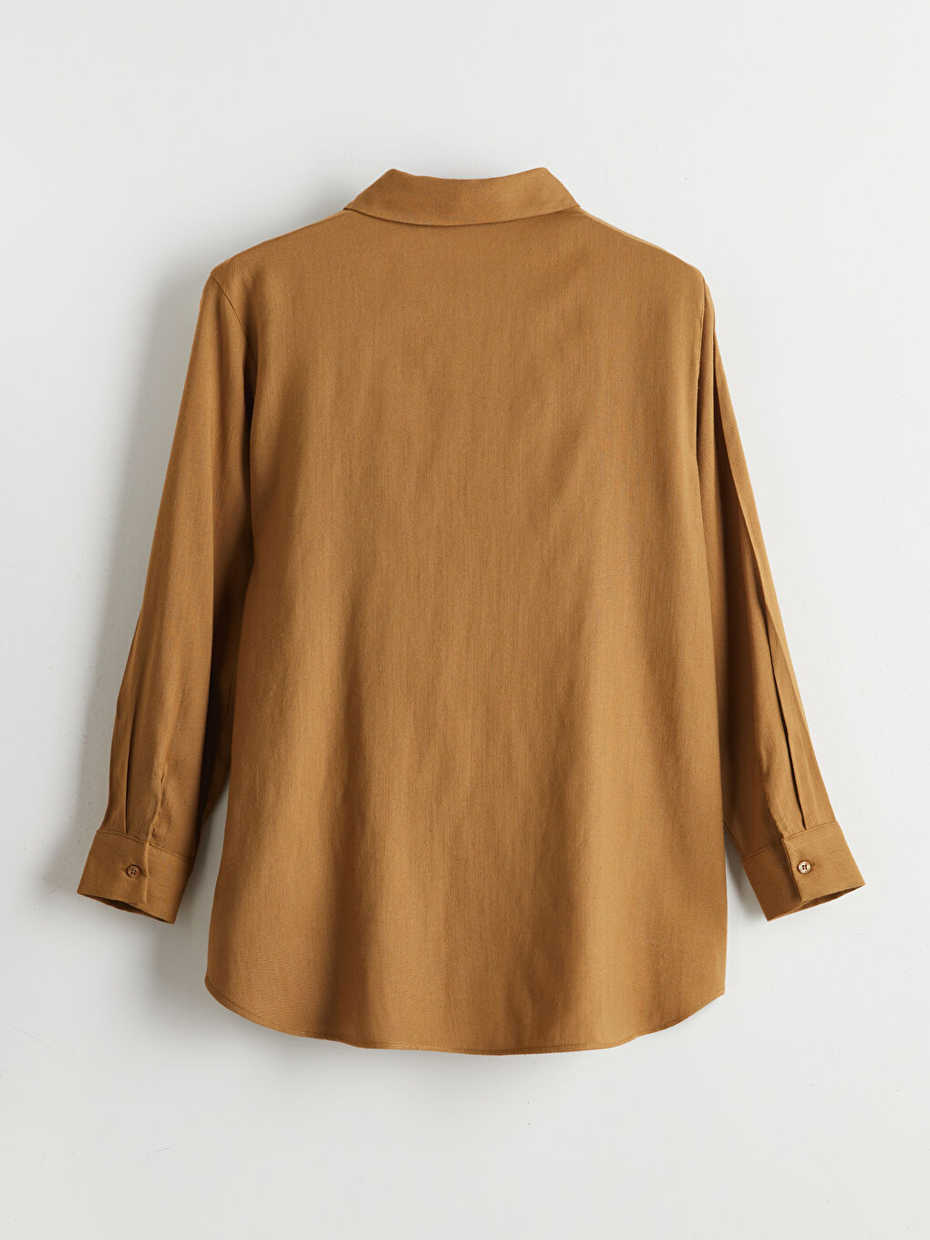 Yeşil Keten Karışımlı Kadın Gömlek Tunik-7