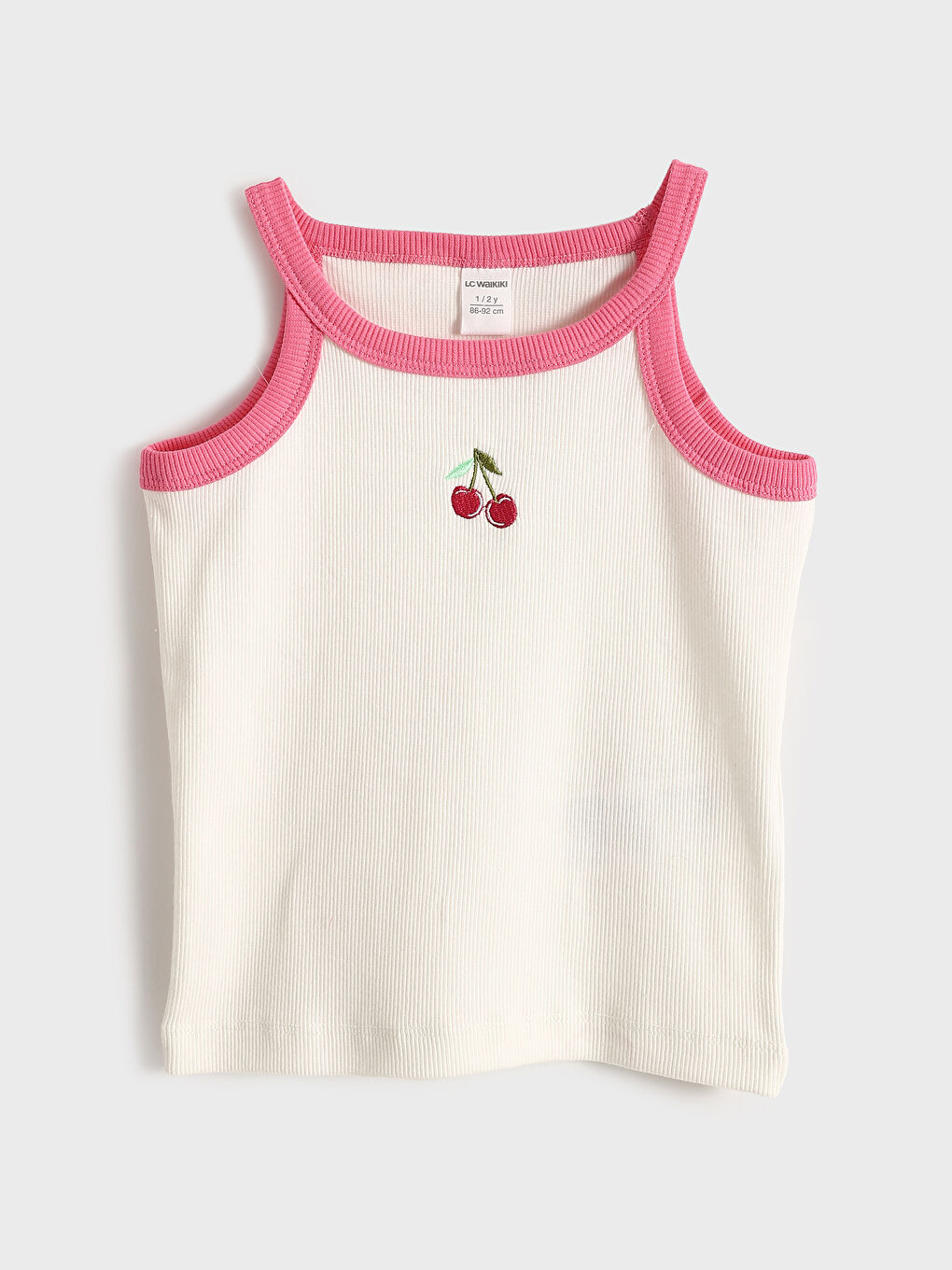 Crew Neck Embroidered Girls' Tank Top -S5FH58Z1-R9J