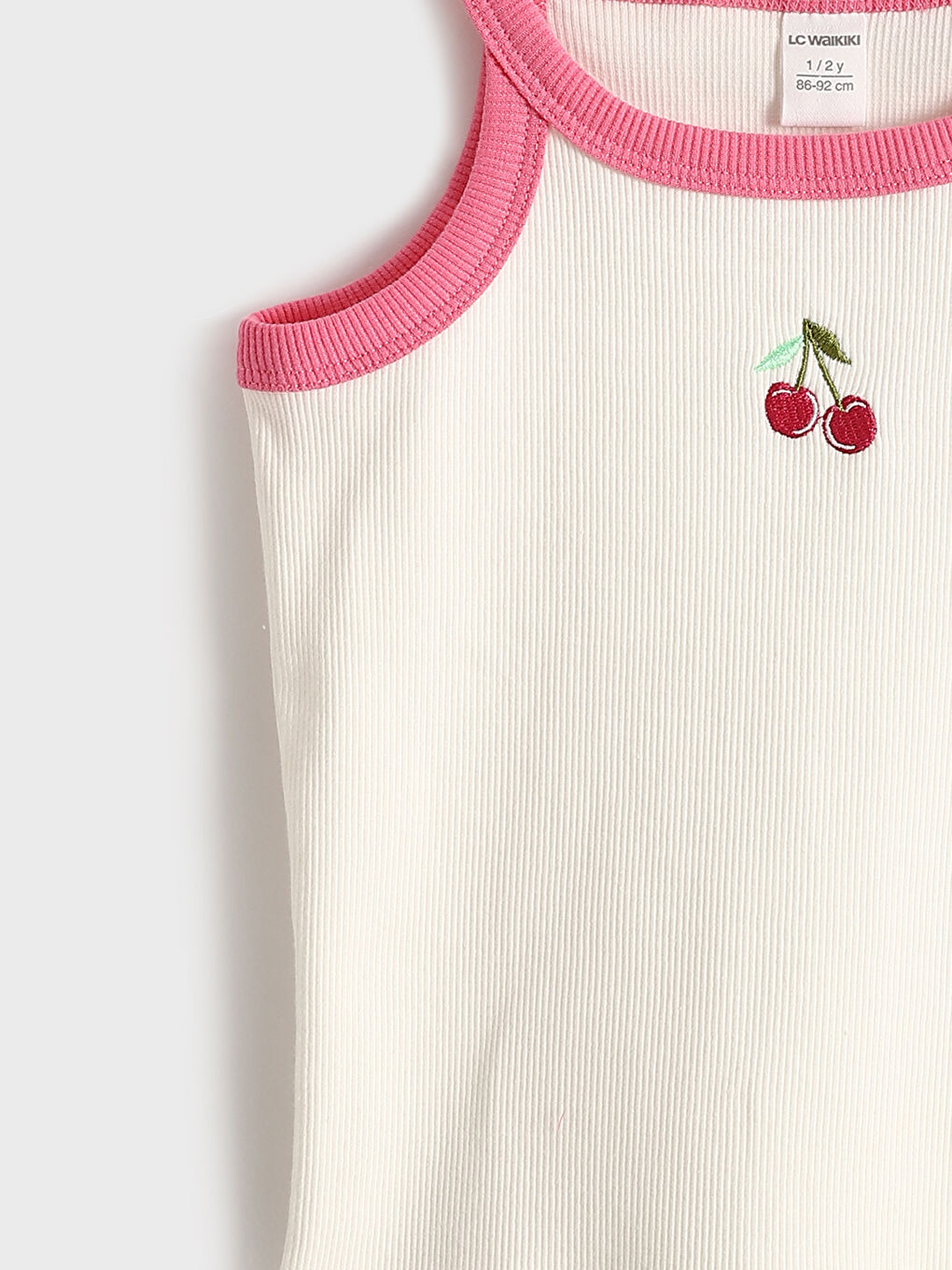 Crew Neck Embroidered Girls' Tank Top -S5FH58Z1-R9J
