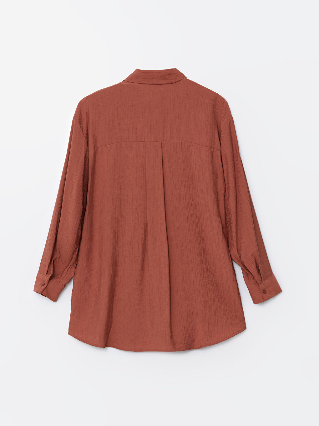 LCW Modest Textured Oversize Crinkle Women's Shirt Tunic -S5FH71Z8-REN