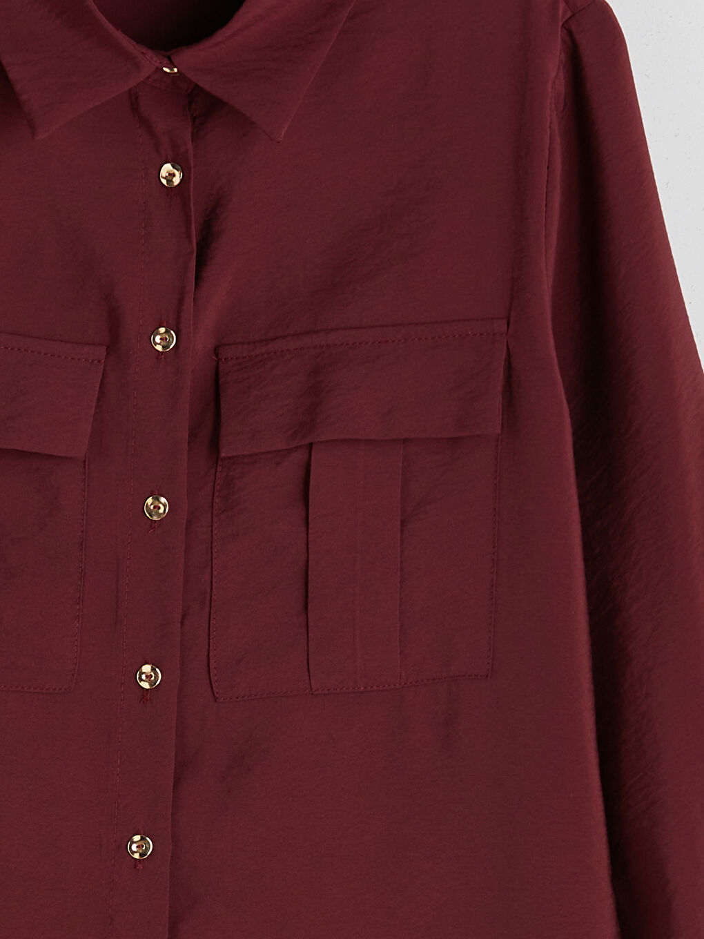 LCW Modest Modal Blend Women's Shirt Tunic -S5FH73Z8-HRW