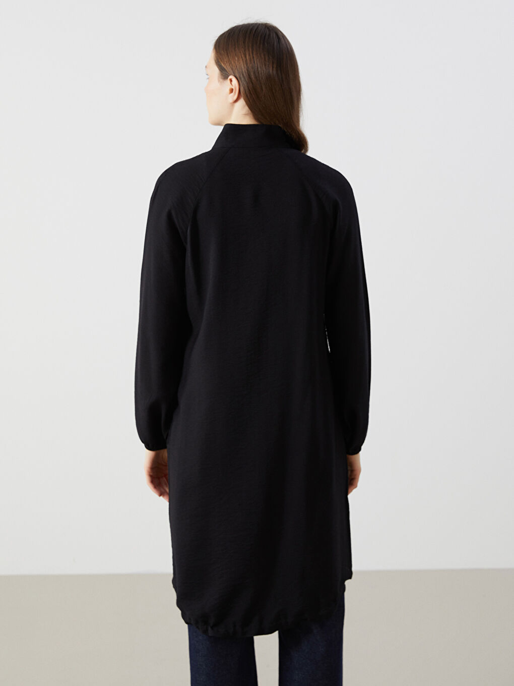 Stand-Up Collar Women’S Tunic -S5FH77Z8-RQL