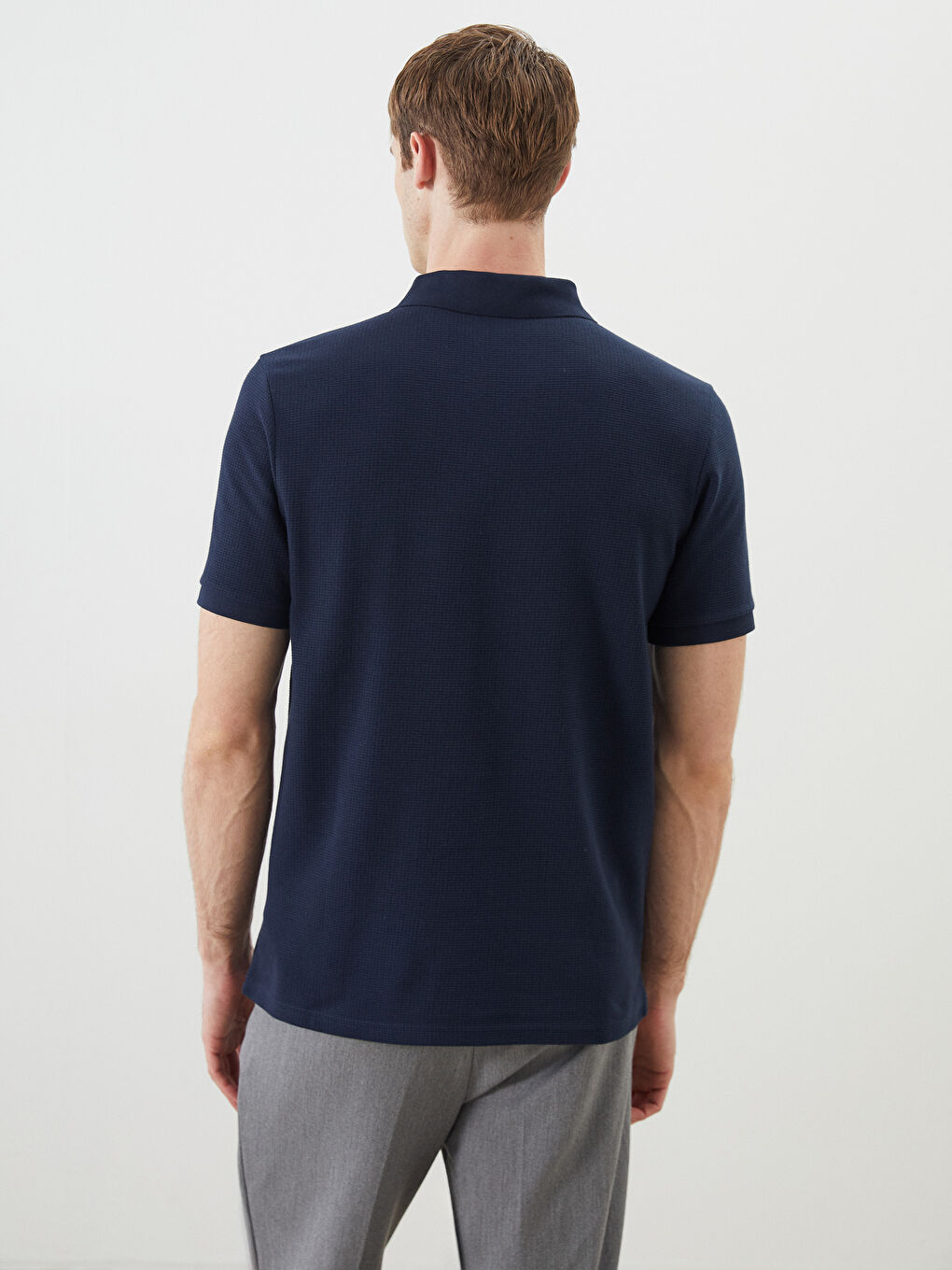 Resort Neck Short Sleeve Men's T-Shirt -S5FI01Z8-RFH