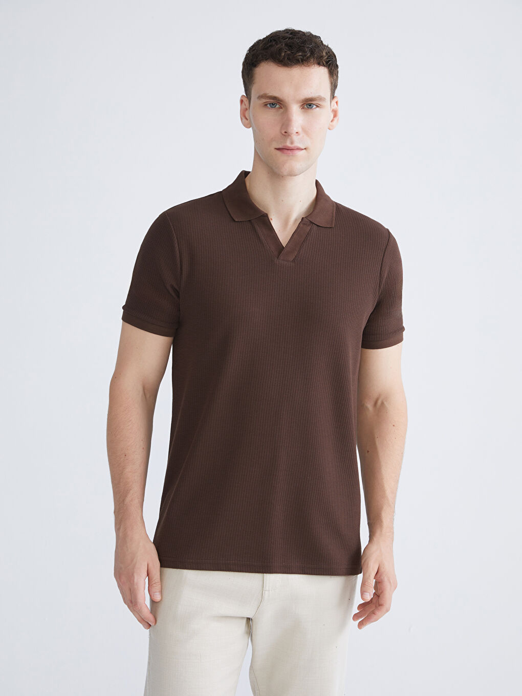 SOUTHBLUE Resort Neck Short Sleeve Men's T-Shirt -S5FI01Z8-ZMQ