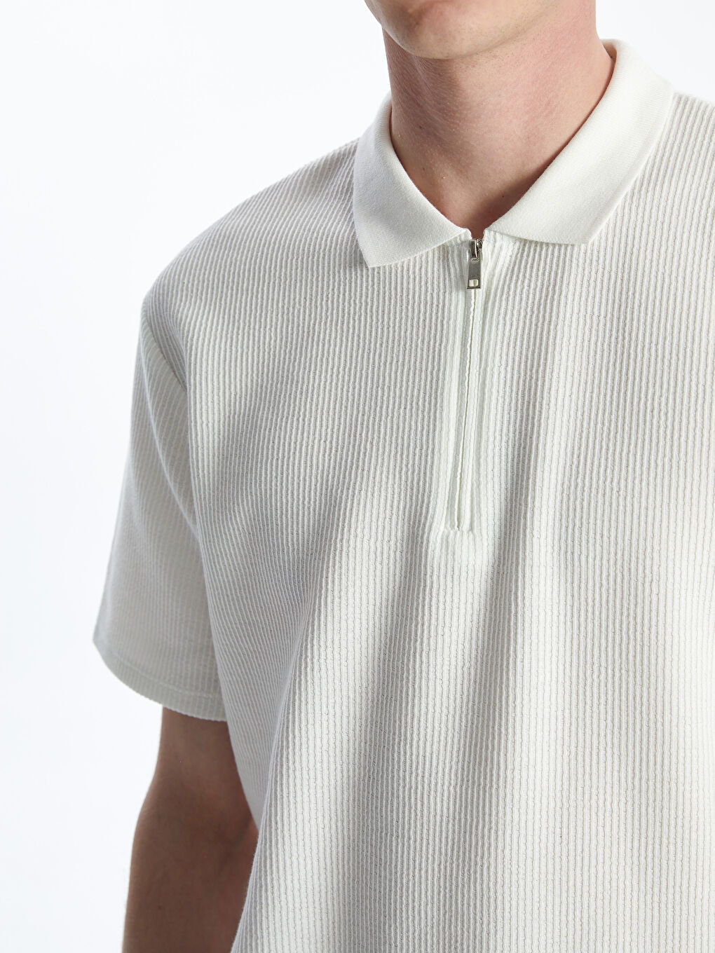 Polo Neck Short Sleeve Men's T-Shirt -S5FI14Z8-R9J