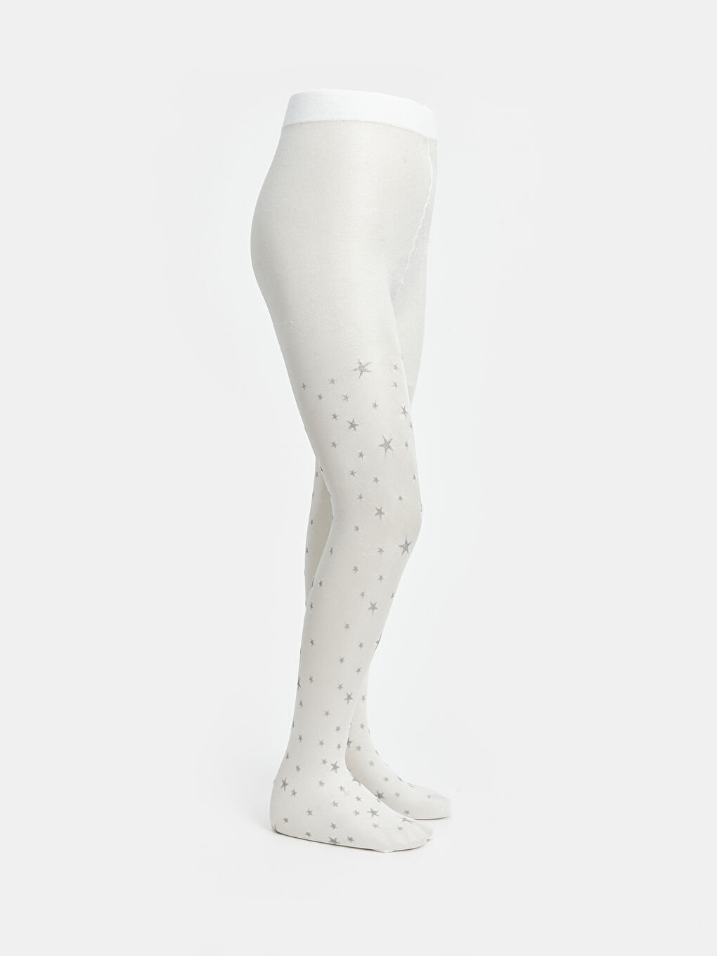 Beyaz Kız Çocuk İnce Külotlu Çorap