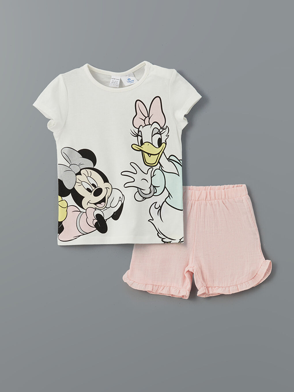 Baby Girl ECRU Shortie Pyjama Set -S5FI48Z1-FDU