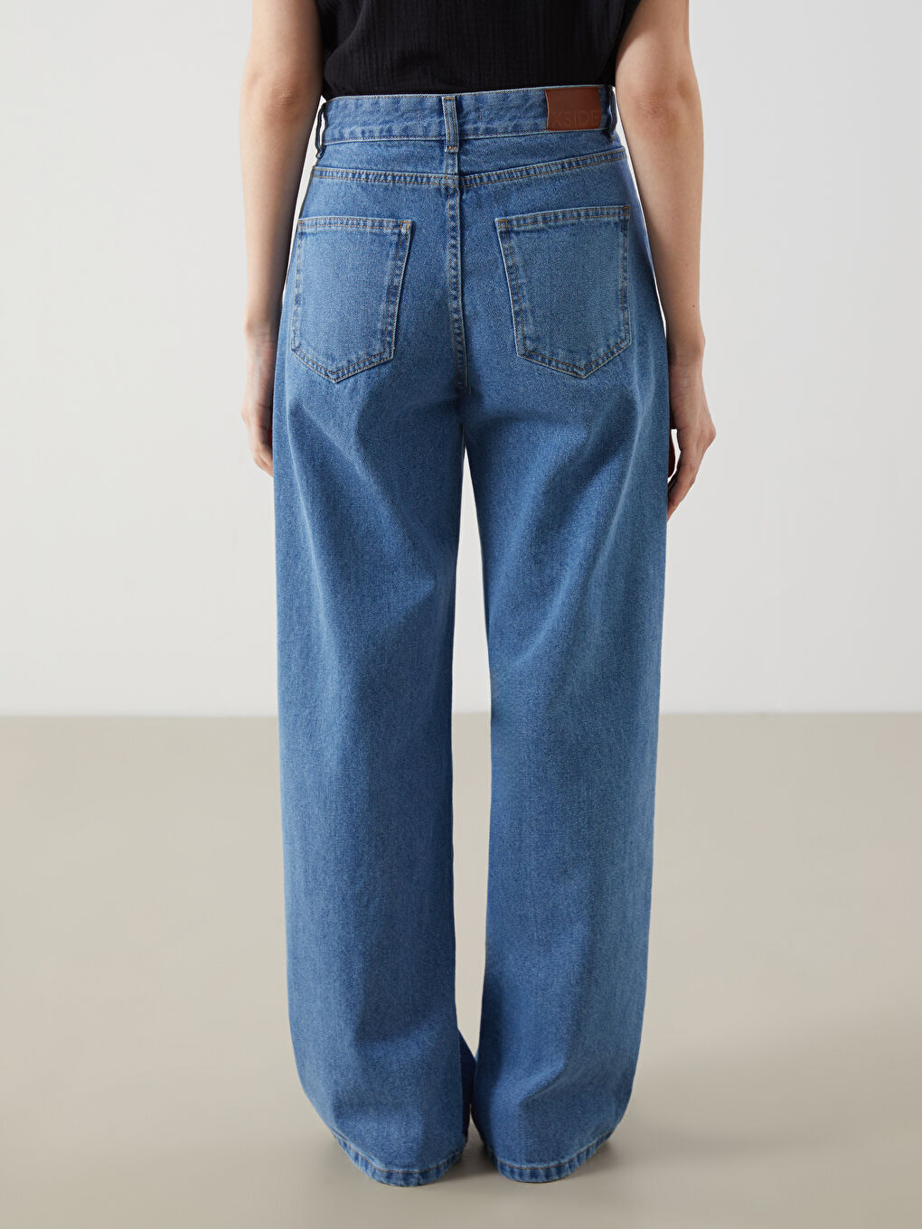 Jean Jambe Large pour Femmes-3