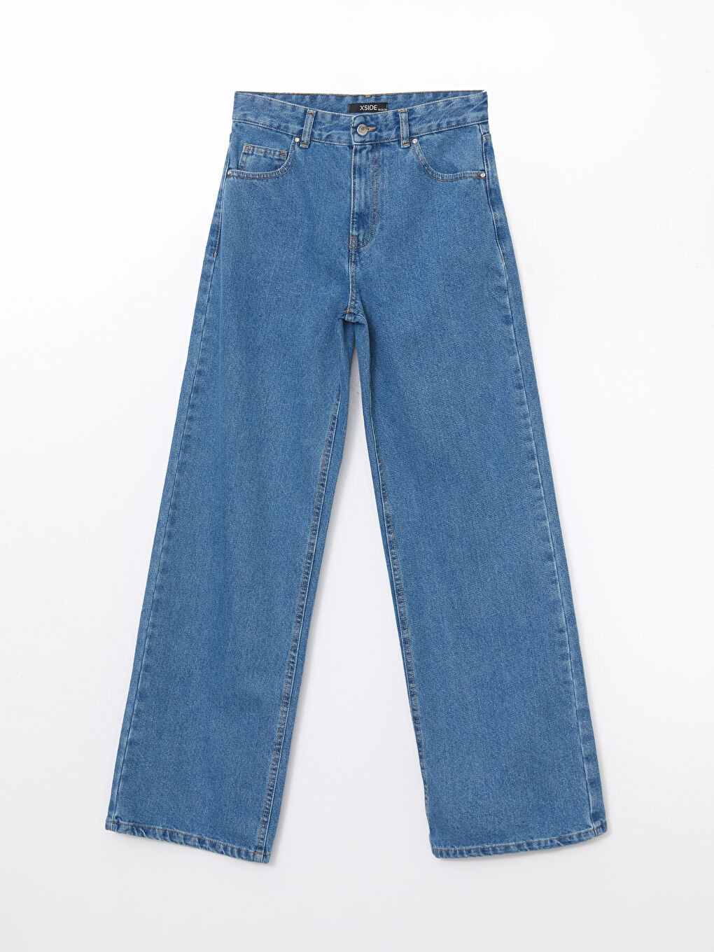 Jean Jambe Large pour Femmes-4