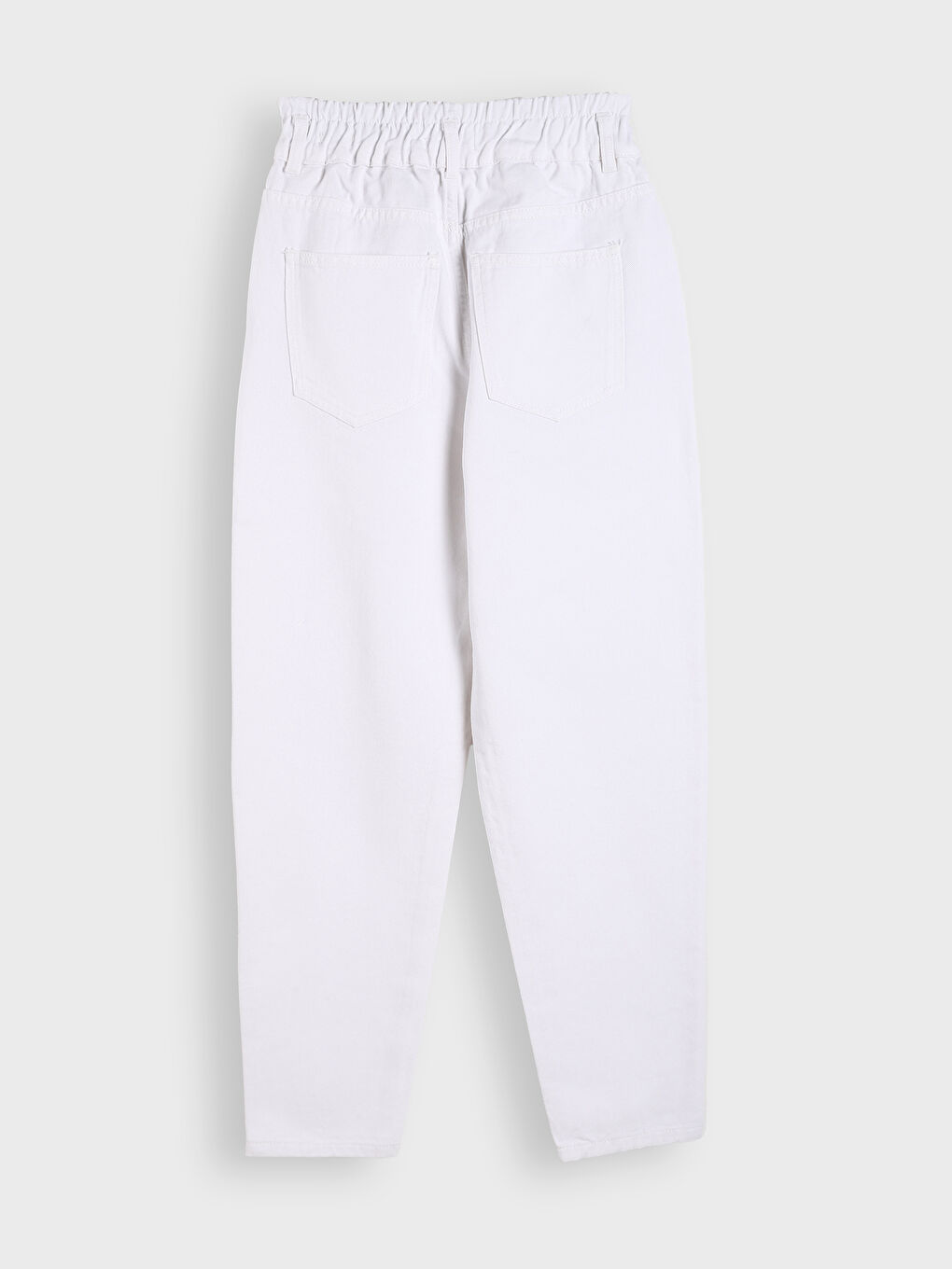 Elasticated Waist Slouchy Fit Women's Jeans-1