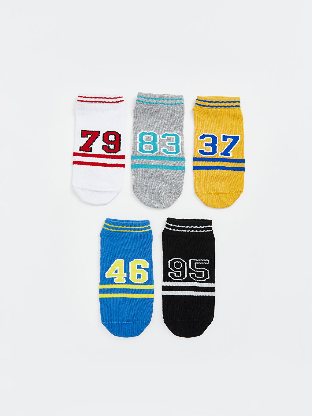 Patterned Boys Trainer Socks 5 Pack -S5FK02Z4-K00