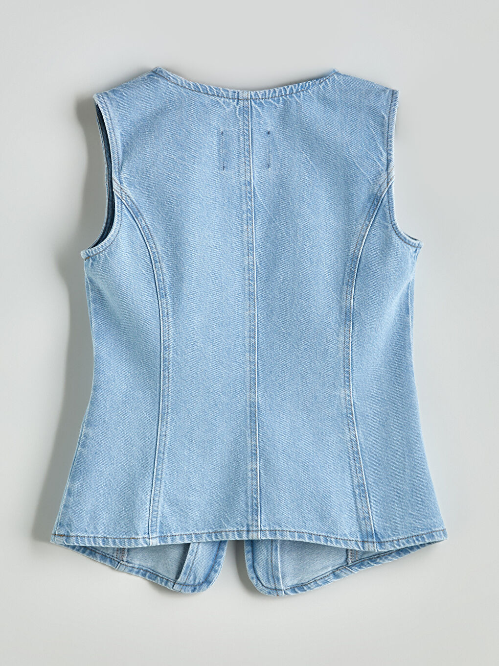 Woman INDIGO Denim Waistcoat -S5FK19Z8-507