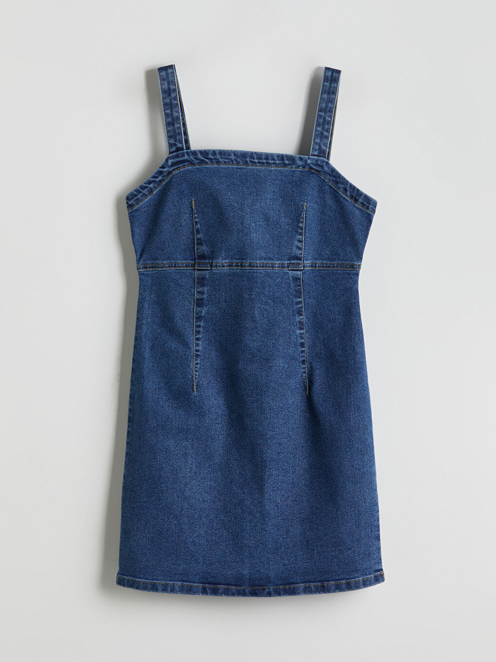 LC Waikiki Square Collar Mini Denim Dress -S5FK34Z8-507