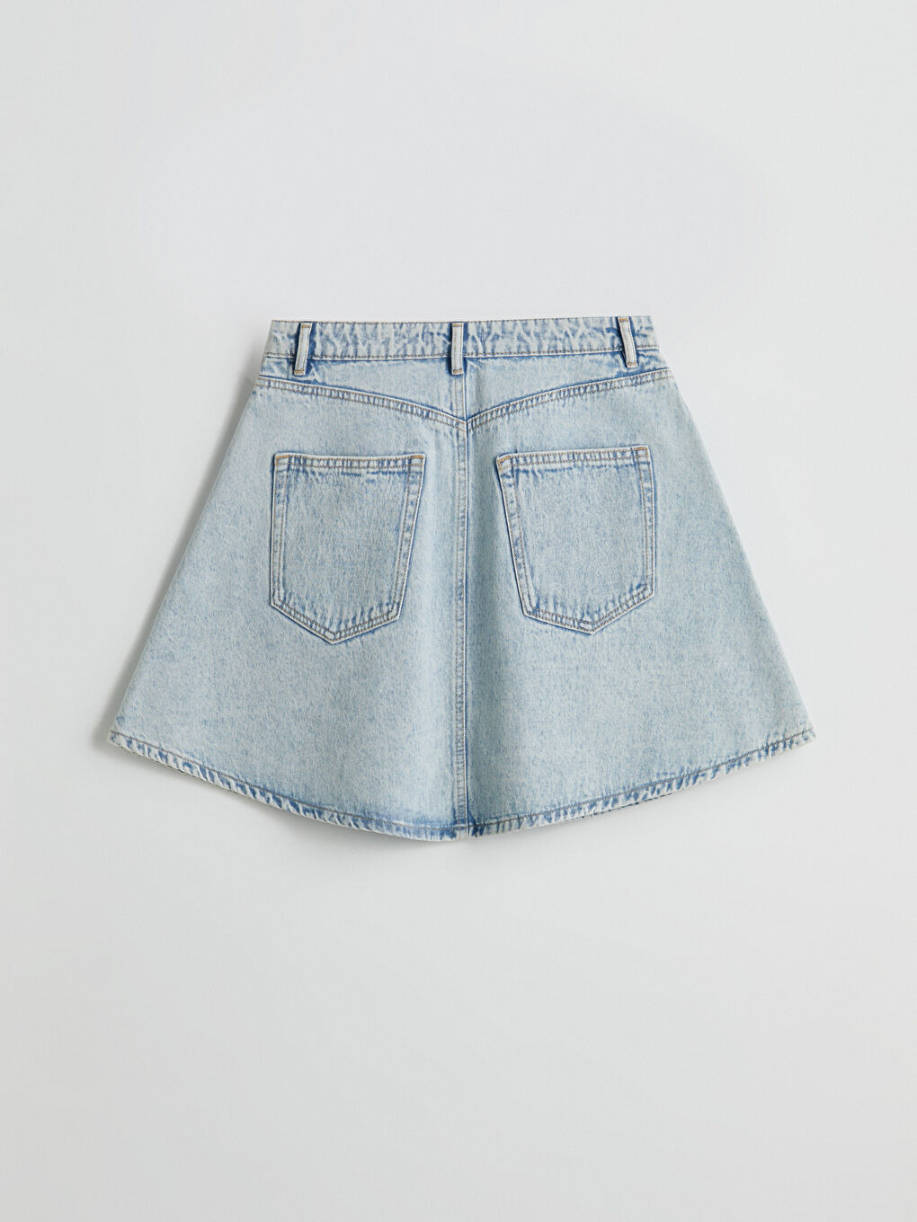Woman INDIGO Denim Skirt -S5FK35Z8-311