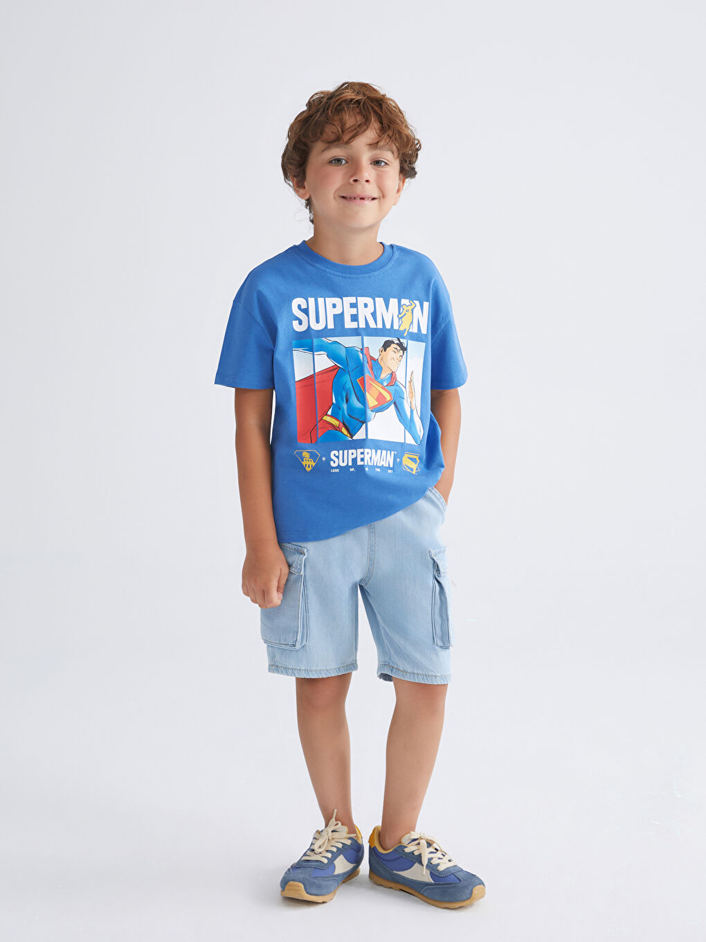 LCW Kids Beli Lastikli Erkek Çocuk Jean Şort -S5FK66Z1-311