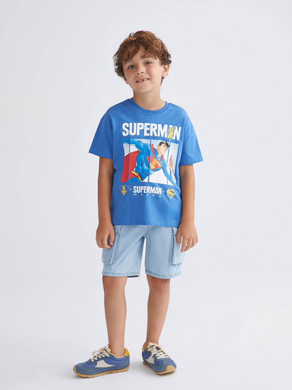 LCW Kids Beli Lastikli Erkek Çocuk Jean Şort -S5FK66Z1-311