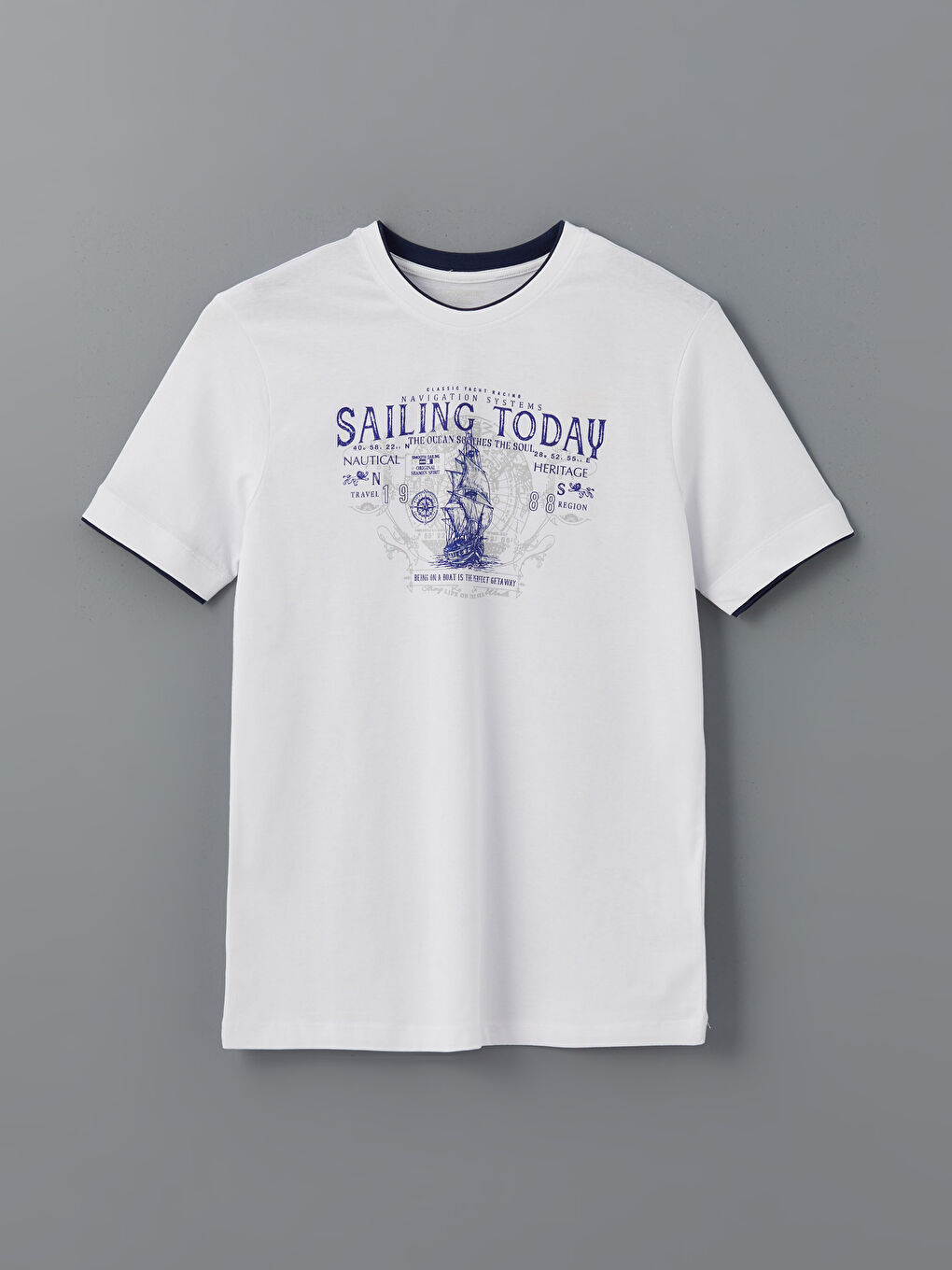 T-Shirt Pour Hommes Imprimé Biyeli à Col Rond-4