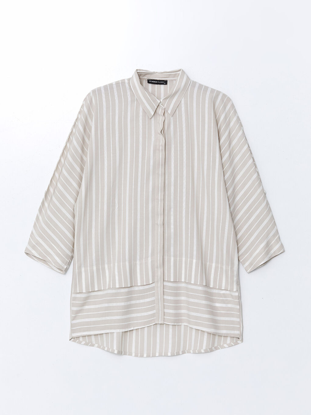 Loose Fit Striped Women's Shirt -S5FL16Z8-LJX