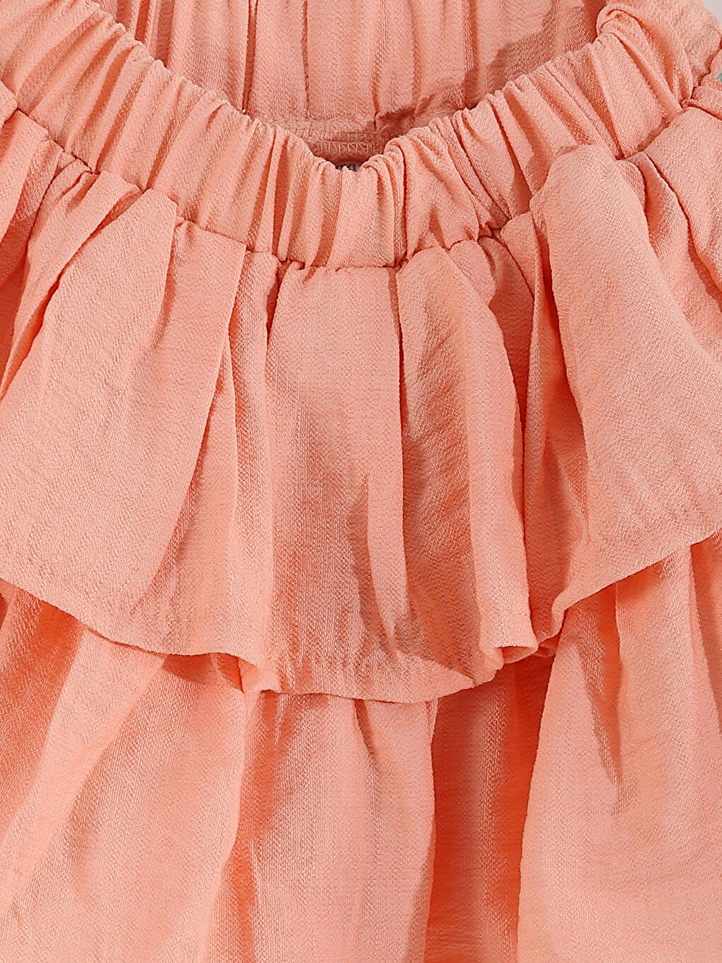 Elastic Waist Ruffle Girl Skirt-3