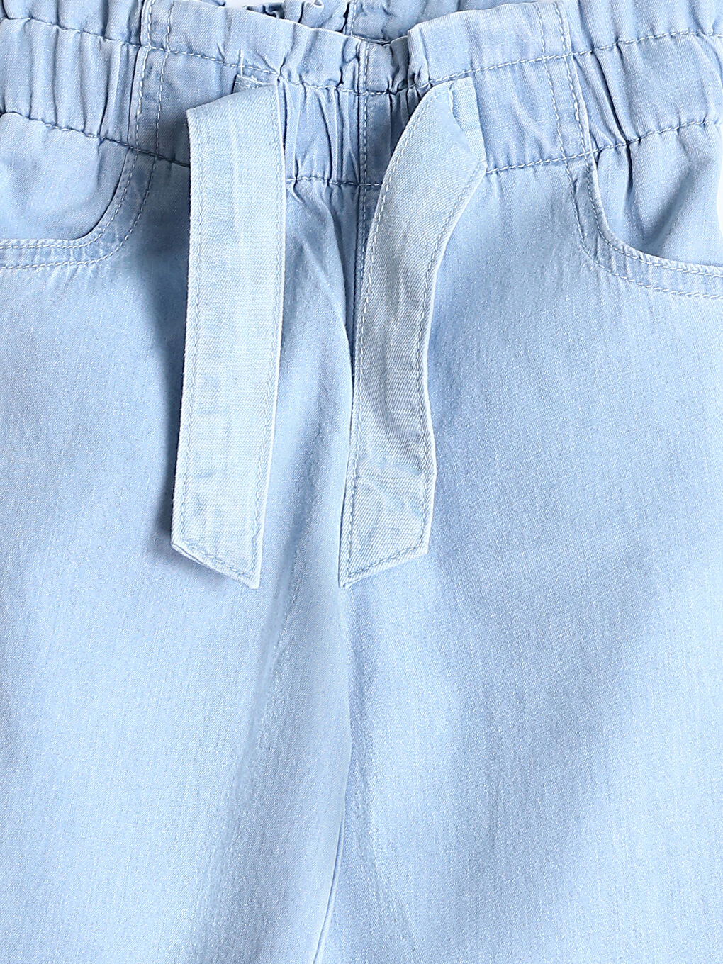 Elasticated Waist Girls' Jeans-2