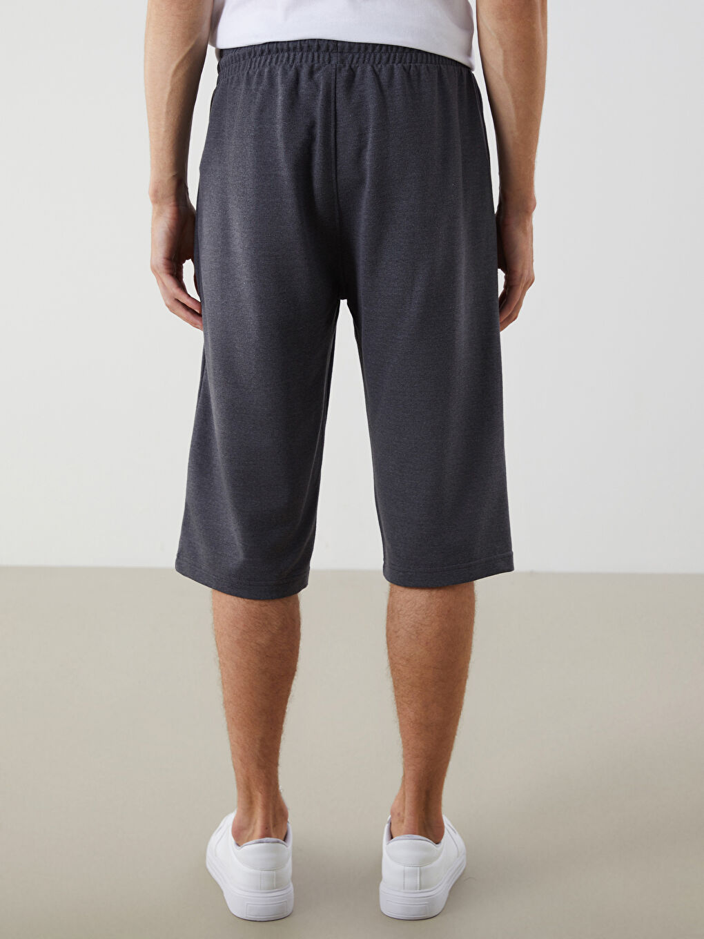 Antrasit Standart Kalıp Erkek Şort-3