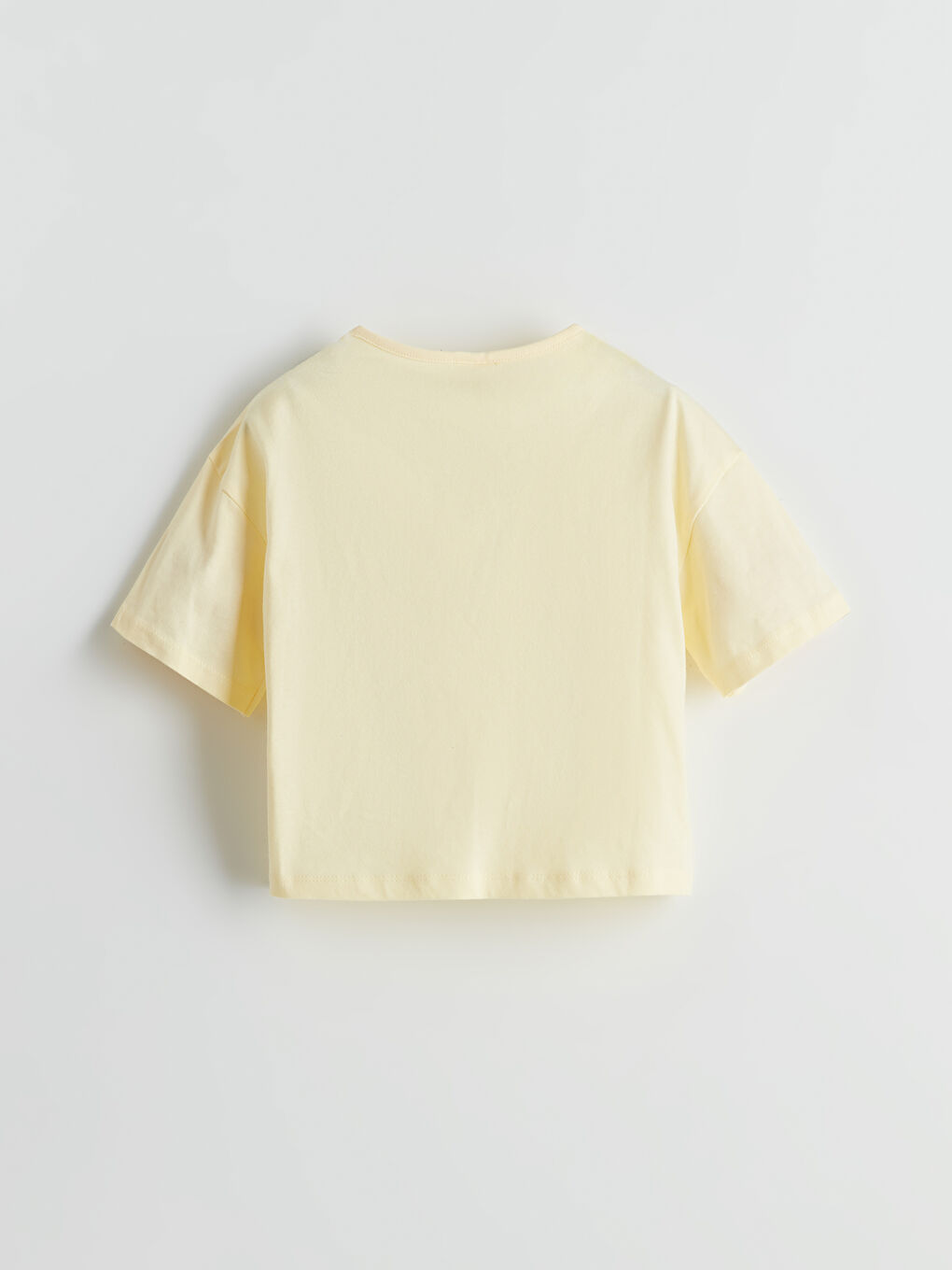 Sarı Kız Çocuk Baskılı Pijama Üst-1