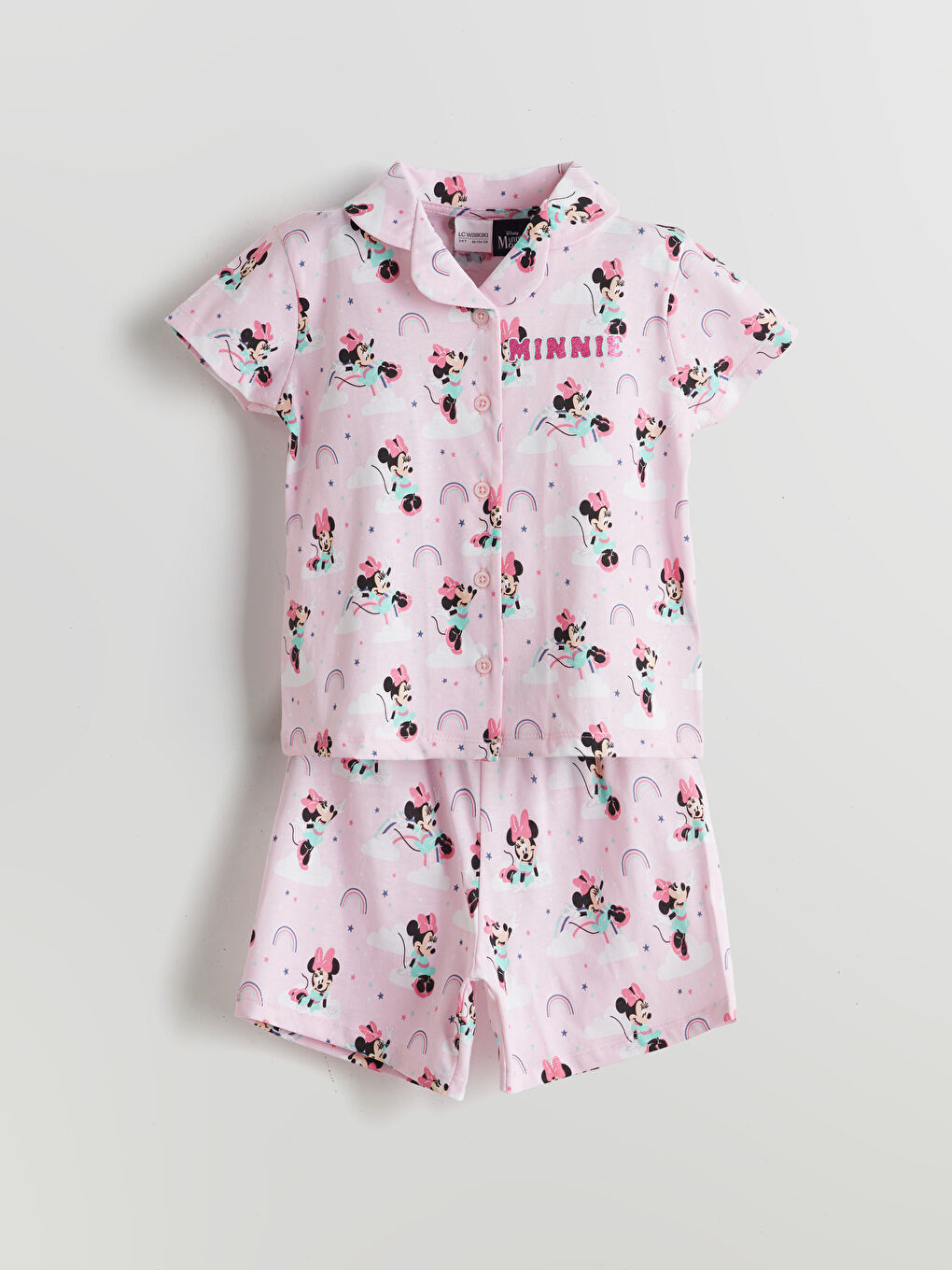 Girl PINK Shortie Pyjama Set -S5FM01Z1-LSZ