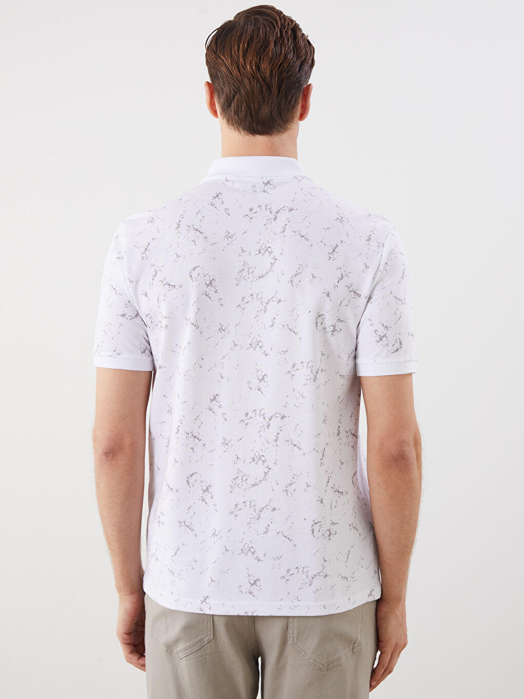 LCWAIKIKI Classic Polo Neck Patterned Pique Men's T-Shirt -S5FM23Z8-LU7