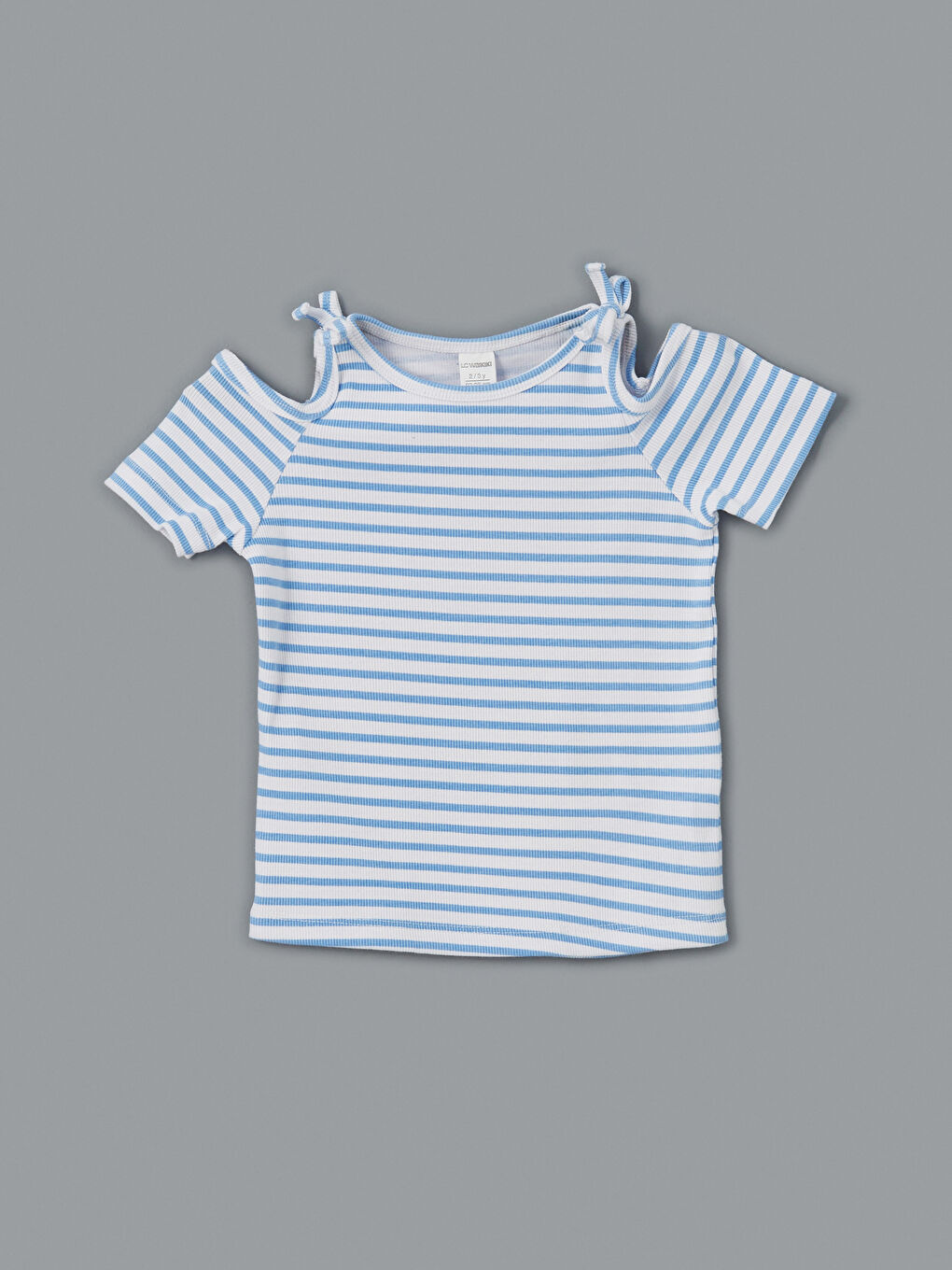 Crew Neck Striped Girls' T-Shirt