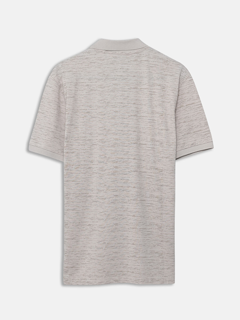 Polo Neck Short Sleeve Patterned Pique Men's T-Shirt -S5FM30Z8-LQB