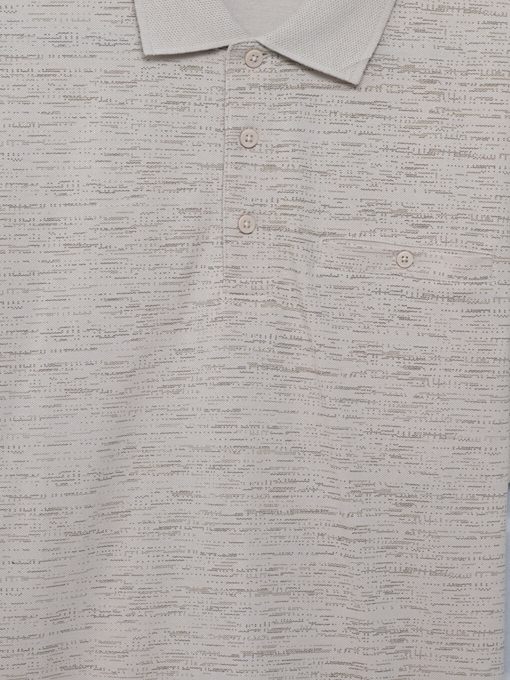 Polo Neck Short Sleeve Patterned Pique Men's T-Shirt -S5FM30Z8-LQB