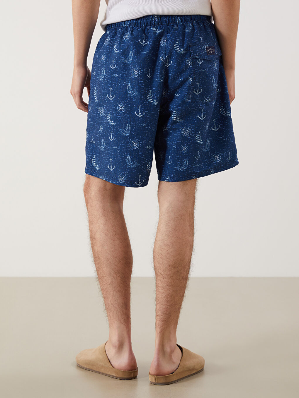 Short Printed Men's Swimming Shorts -S5FM43Z8-LSJ