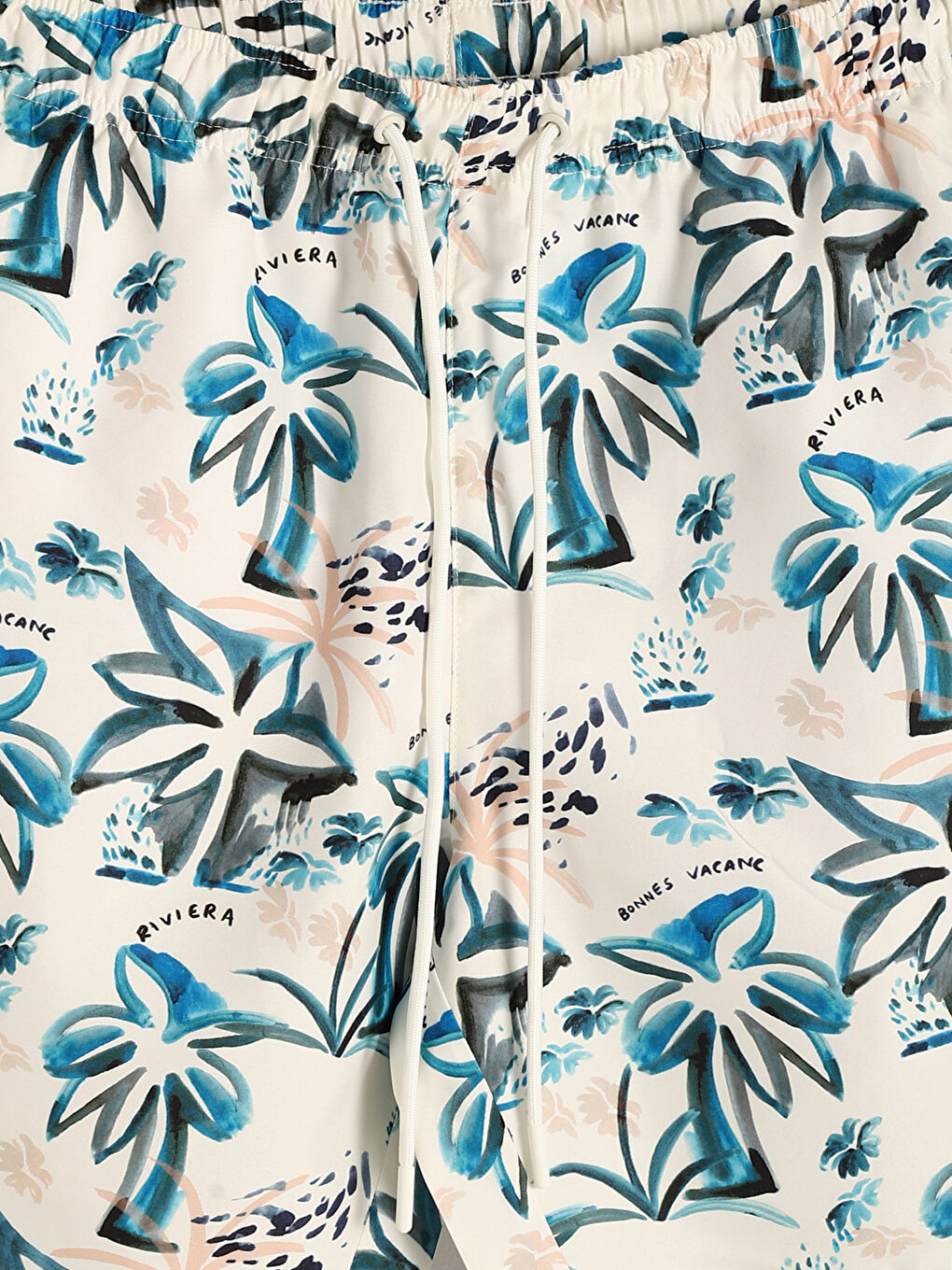 Short Patterned Men's Swimming Shorts-3