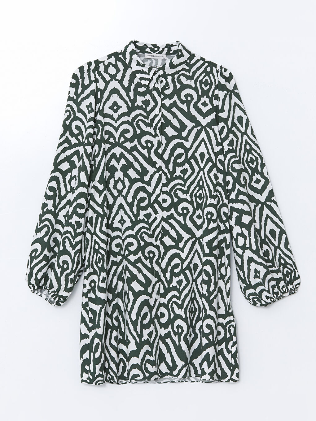 Patterned Women's Shirt Tunic -S5FM51Z8-LRR