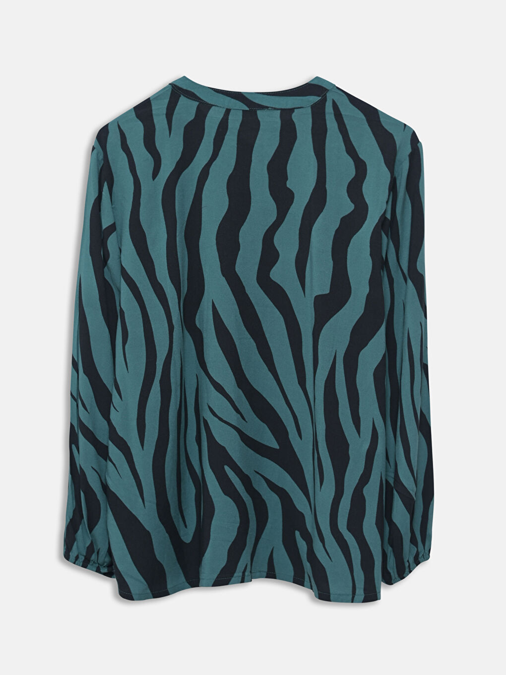 Tie Neck Patterned Women's Blouse -S5FM64Z8-LRR