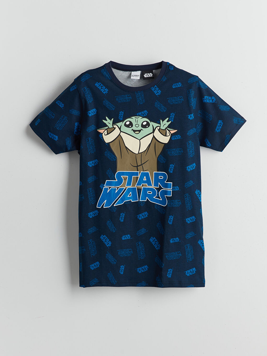 LC Waikiki Komplet kratke pidžame za dečake sa štampom Star Wars i okruglim izrezom -S5FM79Z4-LSJ